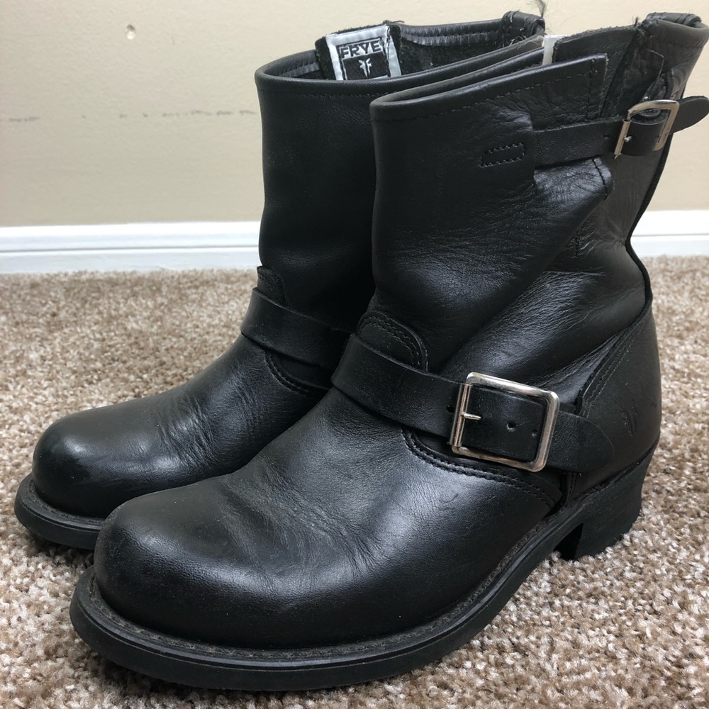 Frye Engineer Boot Black 8